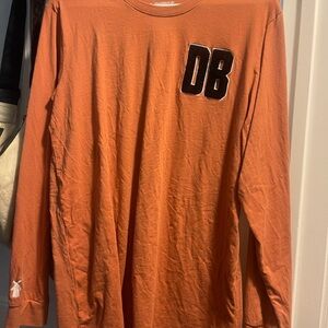 Dutch Bros Burnt Blush Long Sleeve Shirt with DB Patch
